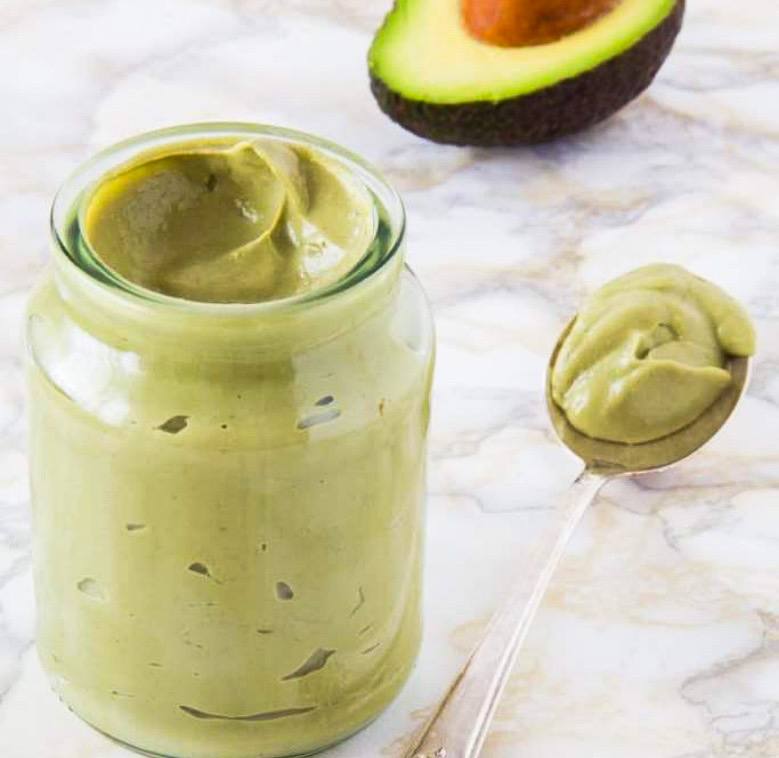 Vegan avocado mayonnaise