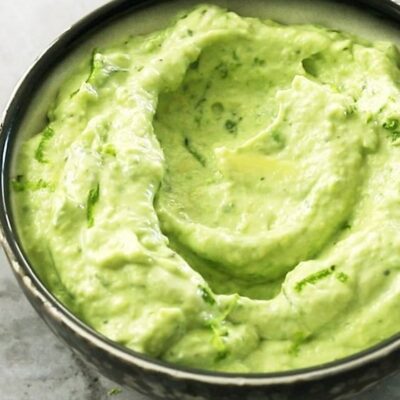 Avocado cream sauce