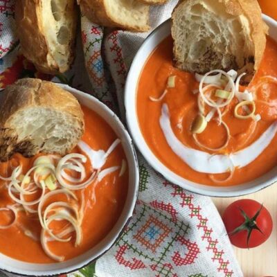 Creamy pumpkin cream soup