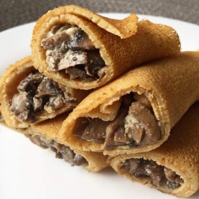 pancakes with mushrooms