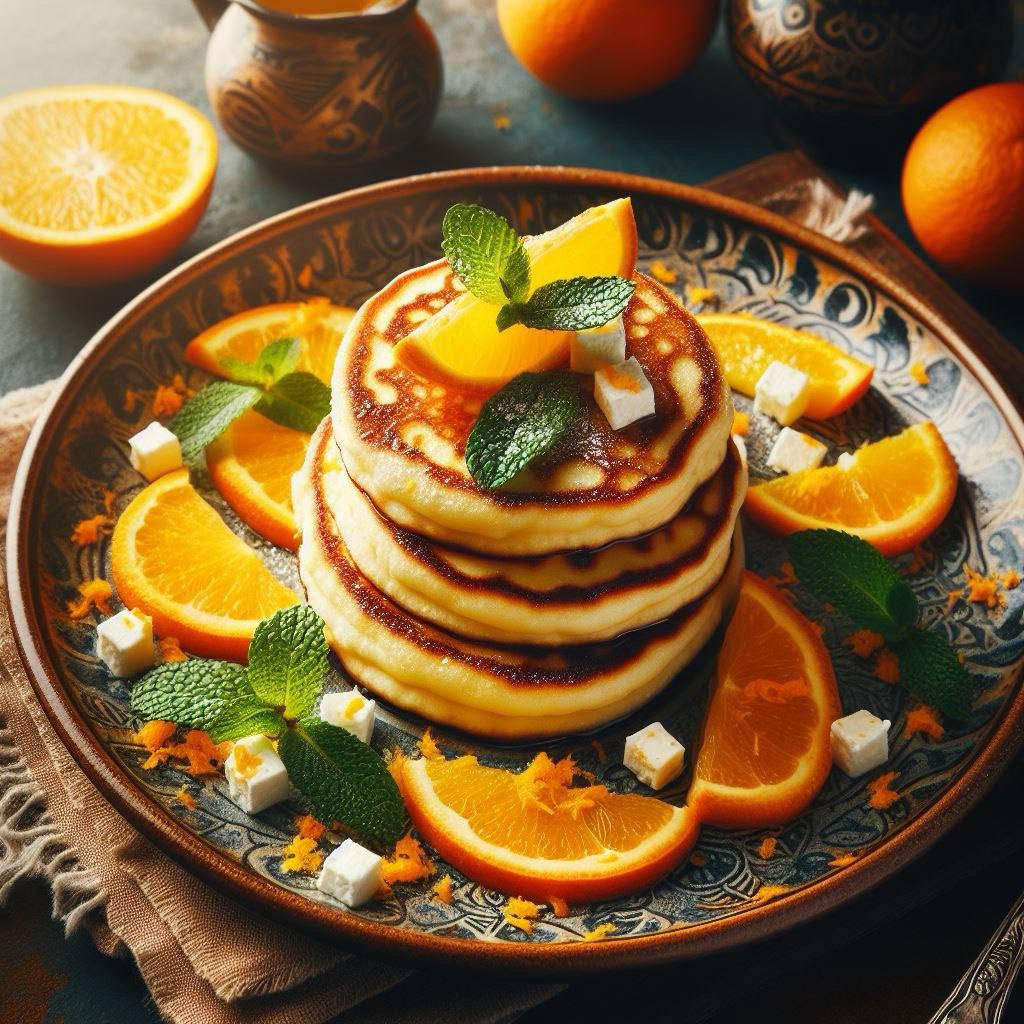 Cheesecakes with orange zest