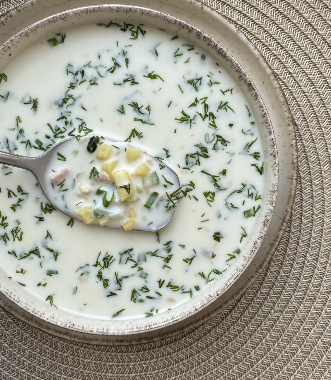 Cold soup Okroshka