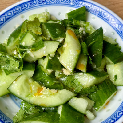 Smashed cucumber salad