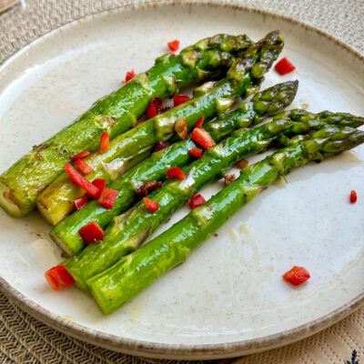 pan-fried asparagus