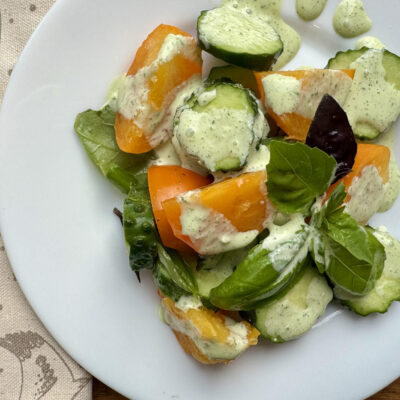 Cucumber and tomato salad