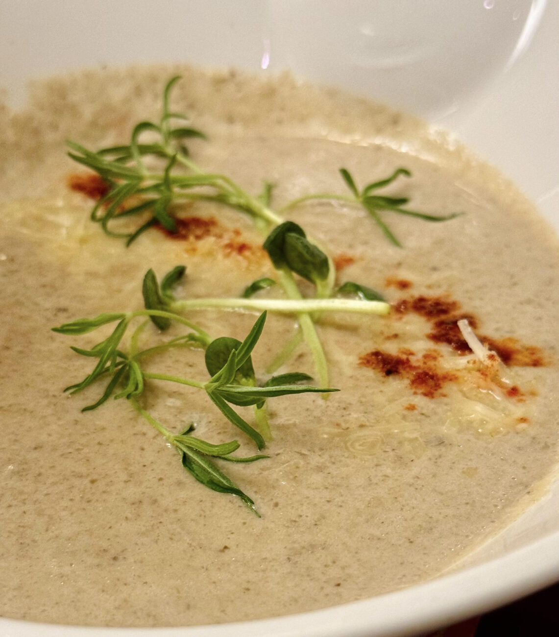 Cream of mushroom soup