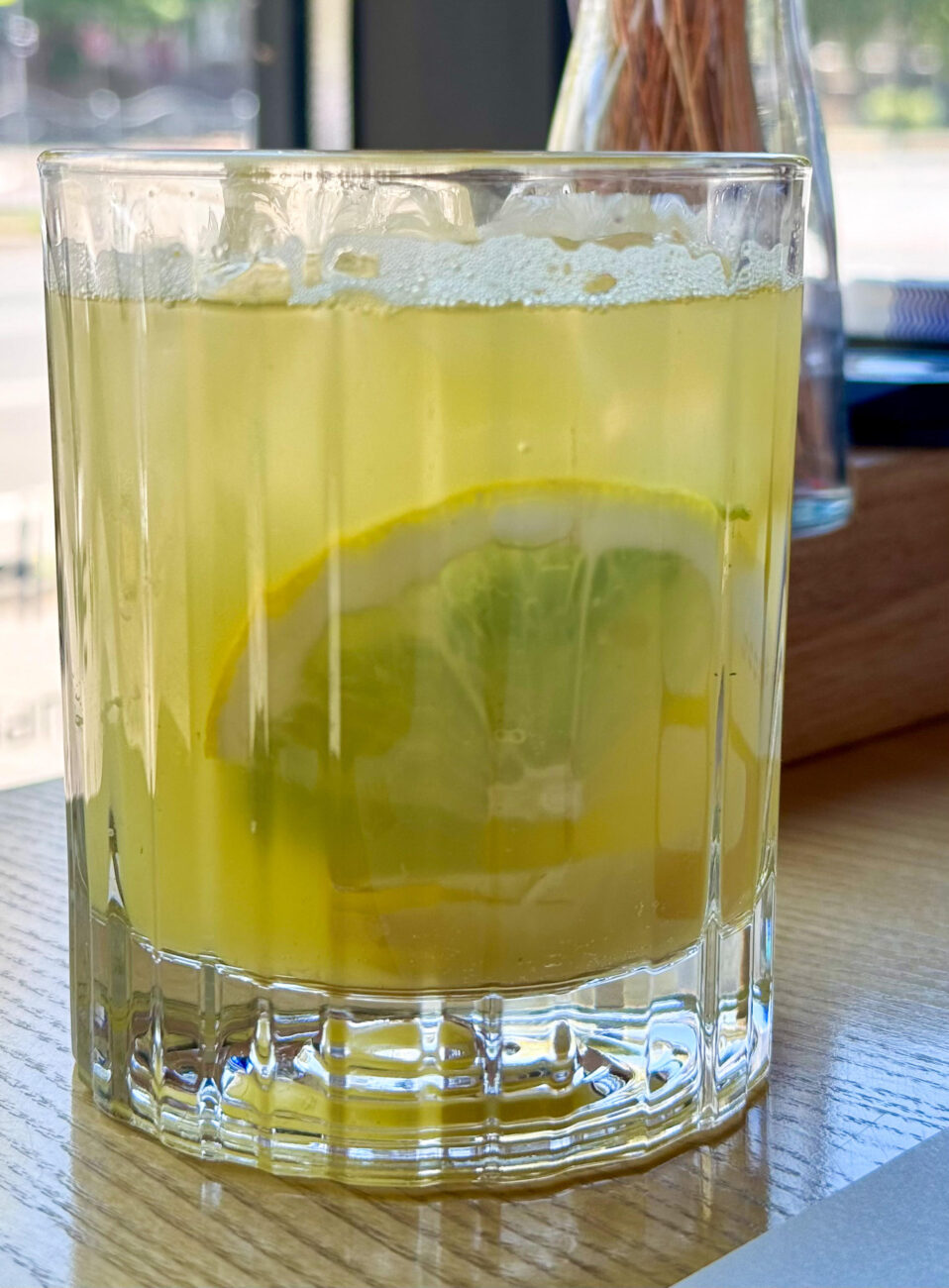 Basil ginger lemonade