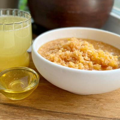 Ginger lemon honey tea