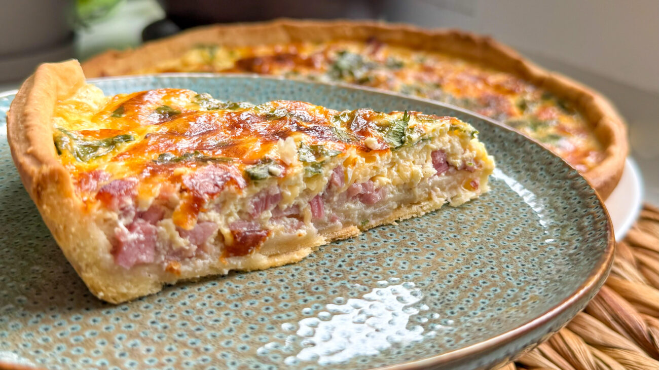 Ham and cheese quiche