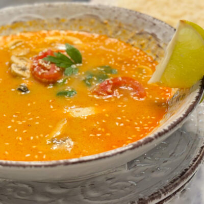 shrimp and pumpkin soup