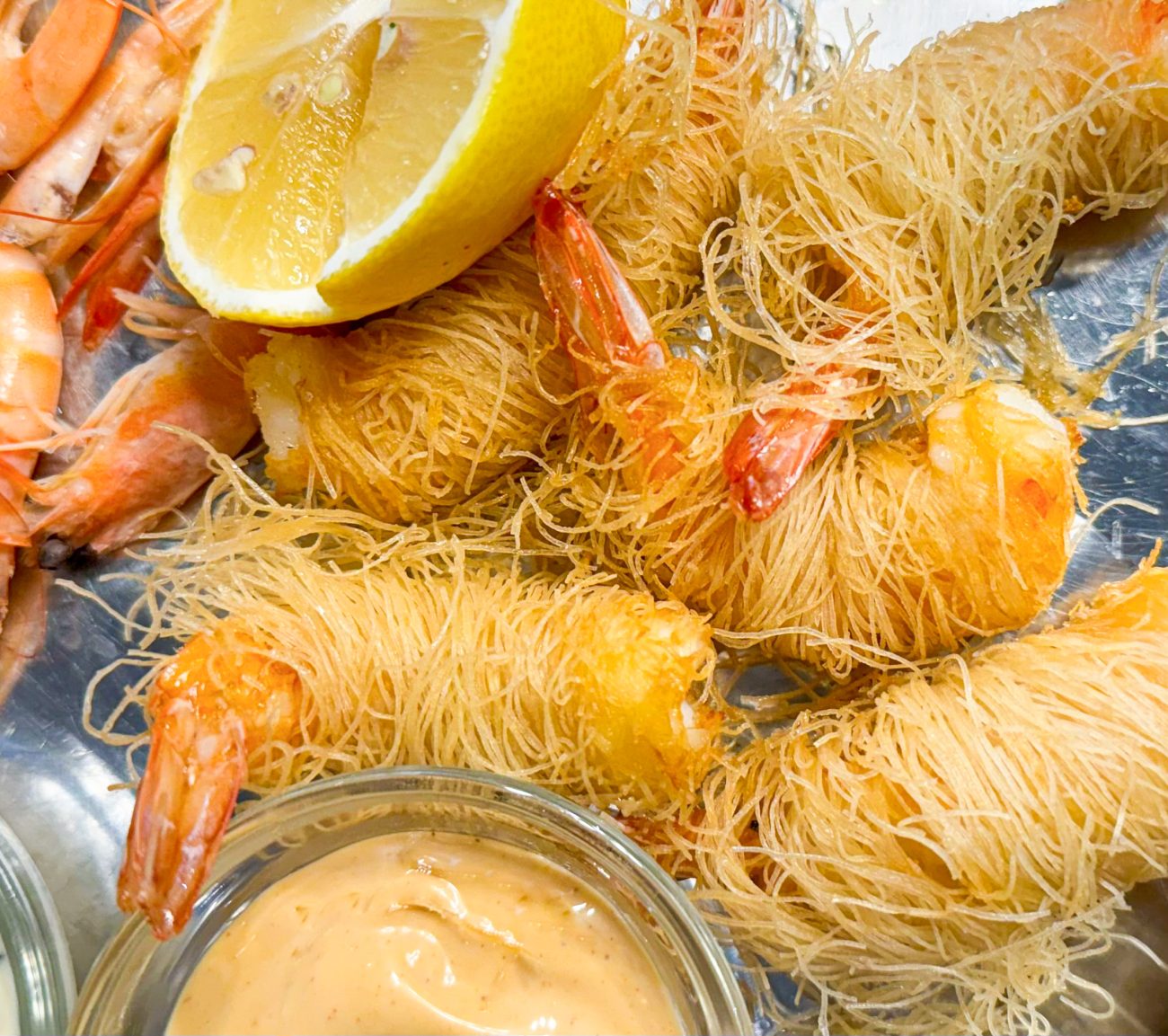 Crispy kataifi shrimp