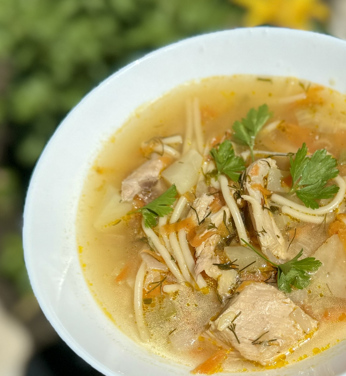 Quick chicken noodle soup