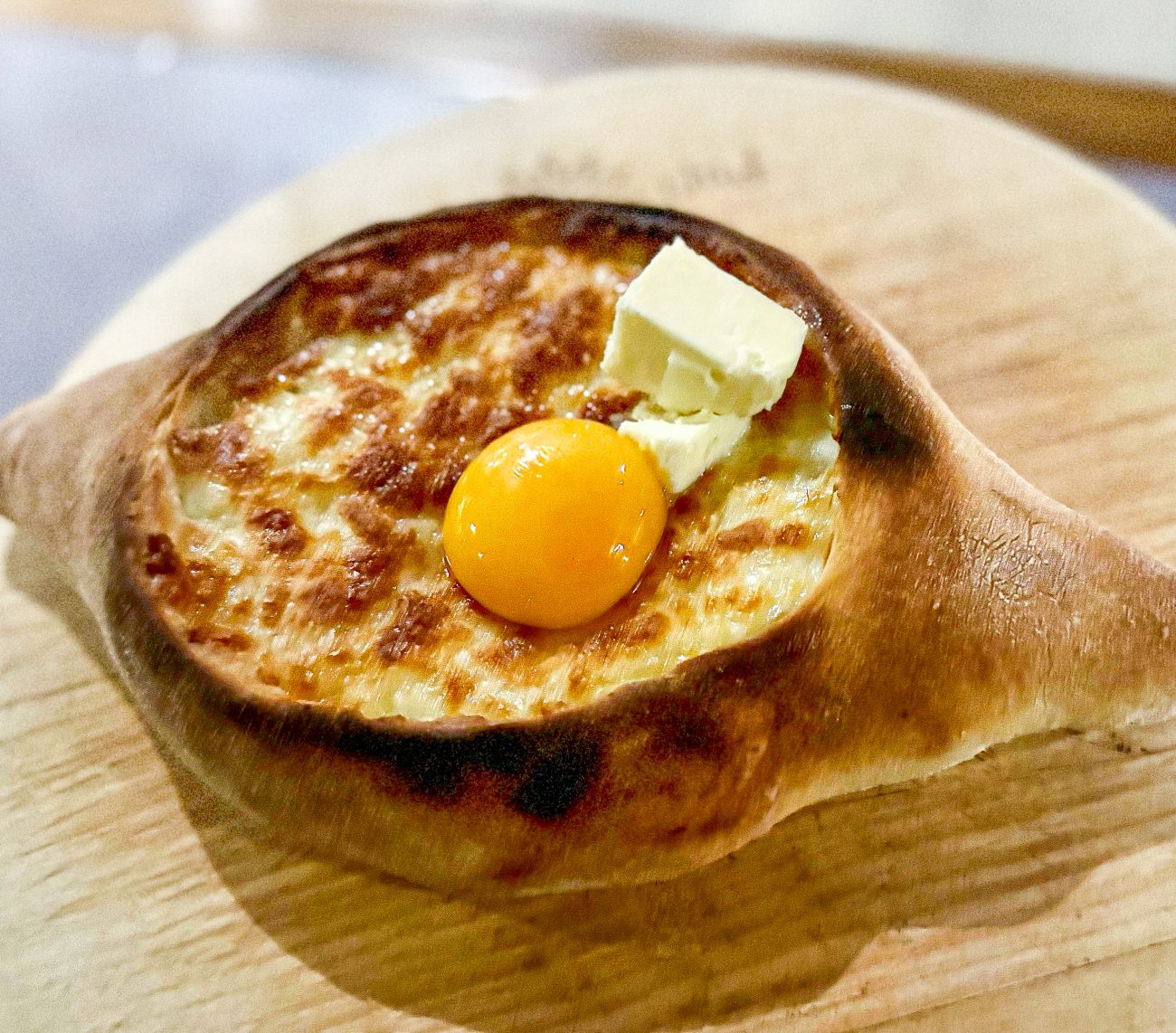Cheese boat Adjarian khachapuri