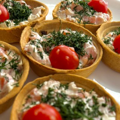 salmon tartlets