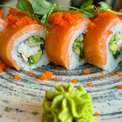Salmon and eel roll recipe